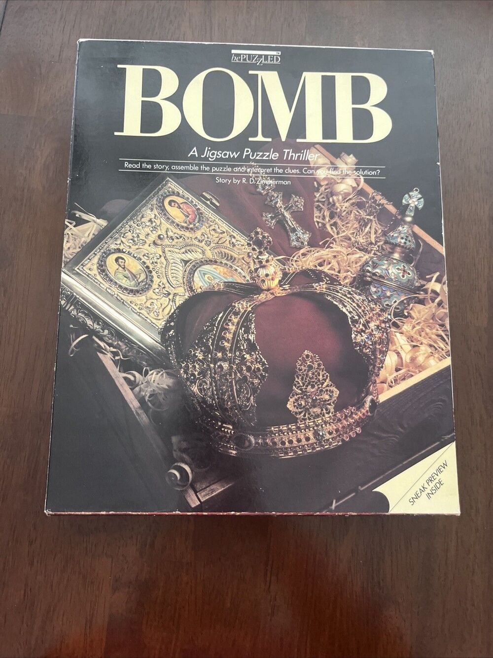 BOMB A Jigsaw Puzzle Thriller 1987 Read Story, Assemble Puzzle, Interpret Clues